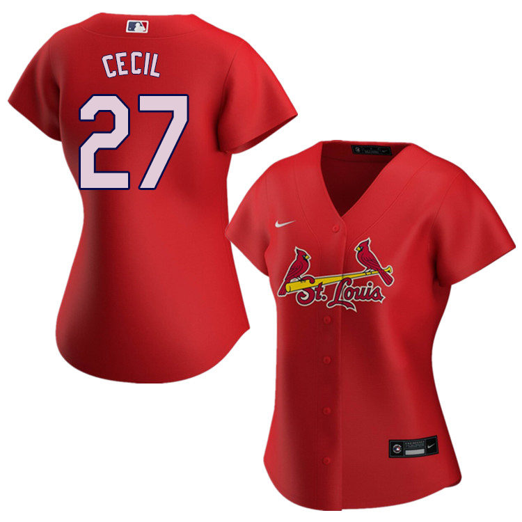 Nike Women #27 Brett Cecil St.Louis Cardinals Baseball Jerseys Sale-Red